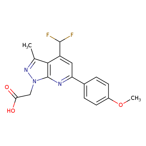 2-(4-(Difluoromethyl)-6-(4-methoxyphenyl)-3-methyl-1H-pyrazolo[3,4-b]pyridin-1-yl)acetic acid