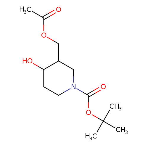 tert-Butyl 3-(acetoxymethyl)-4-hydroxypiperidine-1-carboxylate