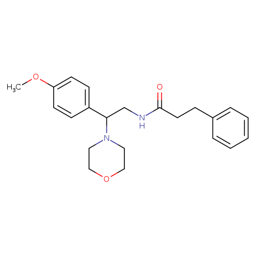 N-[2-(4-methoxyphenyl)-2-(morpholin-4-yl)ethyl]-3-phenylpropanamide