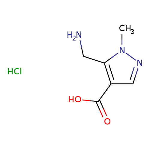 5-(aminomethyl)-1-methyl-1H-pyrazole-4-carboxylic acid hydrochloride