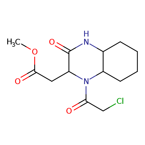 Methyl [1-(chloroacetyl)-3-oxodecahydroquinoxalin-2-yl]acetate