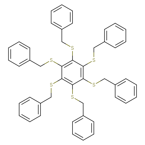 Benzene, 1,2,3,4,5,6-hexakis[(phenylmethyl)thio]-