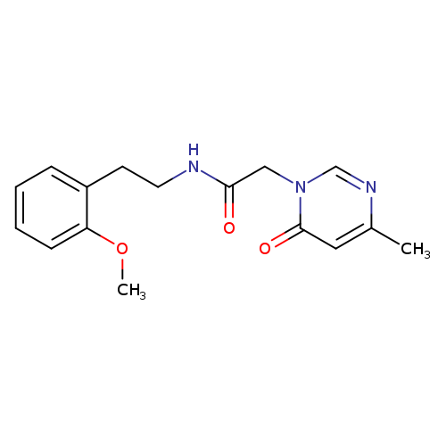 N-[2-(2-methoxyphenyl)ethyl]-2-(4-methyl-6-oxo-1,6-dihydropyrimidin-1-yl)acetamide