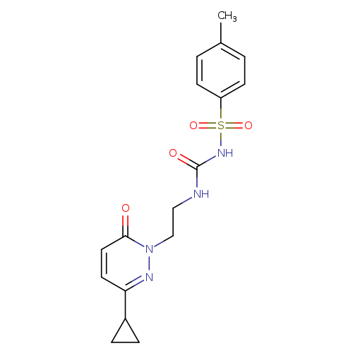 3-[2-(3-cyclopropyl-6-oxo-1,6-dihydropyridazin-1-yl)ethyl]-1-(4-methylbenzenesulfonyl)urea