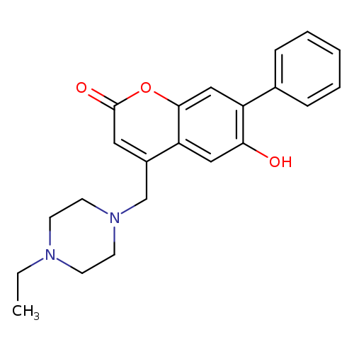 4-[(4-ethylpiperazin-1-yl)methyl]-6-hydroxy-7-phenyl-2H-chromen-2-one