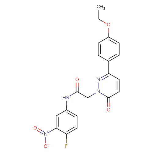 2-[3-(4-ethoxyphenyl)-6-oxo-1,6-dihydropyridazin-1-yl]-N-(4-fluoro-3-nitrophenyl)acetamide