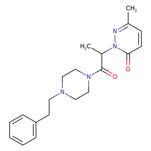 6-methyl-2-{1-oxo-1-[4-(2-phenylethyl)piperazin-1-yl]propan-2-yl}-2,3-dihydropyridazin-3-one