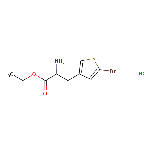 ethyl2-amino-3-(5-bromothiophen-3-yl)propanoatehydrochloride