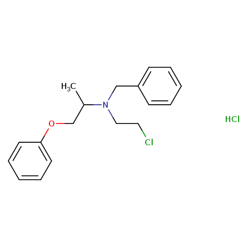 Benzenemethanamine, N-(2-chloroethyl)-N-(1-methyl-2-phenoxyethyl)-,hydrochloride