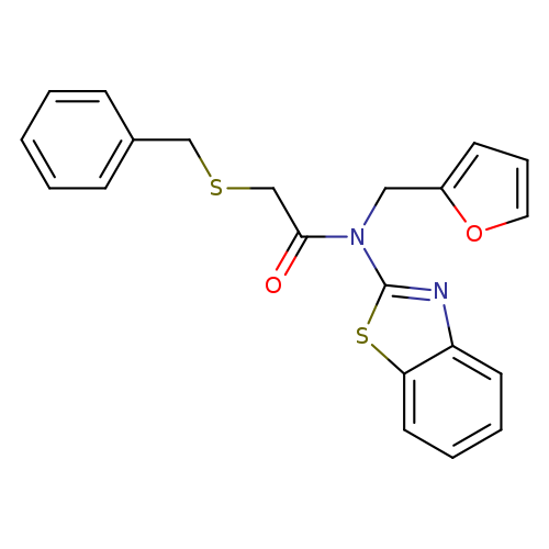 N-(1,3-benzothiazol-2-yl)-2-(benzylsulfanyl)-N-[(furan-2-yl)methyl]acetamide