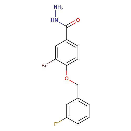 3-Bromo-4-((3-fluorobenzyl)oxy)benzohydrazide