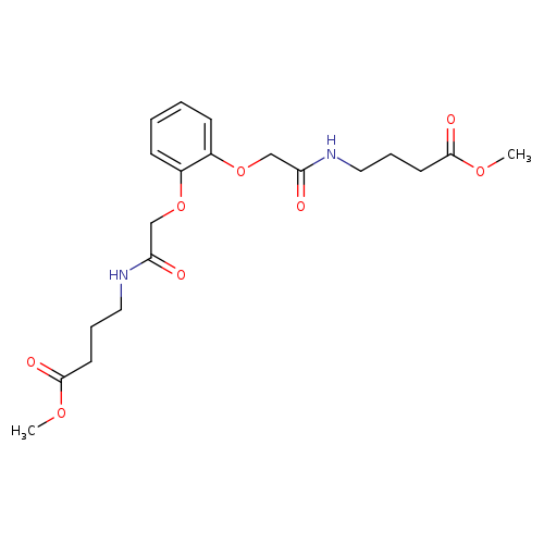 methyl 4-[2-(2-{[(4-methoxy-4-oxobutyl)carbamoyl]methoxy}phenoxy)acetamido]butanoate