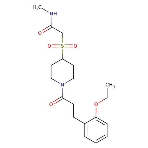 2-({1-[3-(2-ethoxyphenyl)propanoyl]piperidin-4-yl}sulfonyl)-N-methylacetamide
