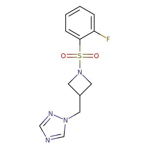 1-{[1-(2-fluorobenzenesulfonyl)azetidin-3-yl]methyl}-1H-1,2,4-triazole