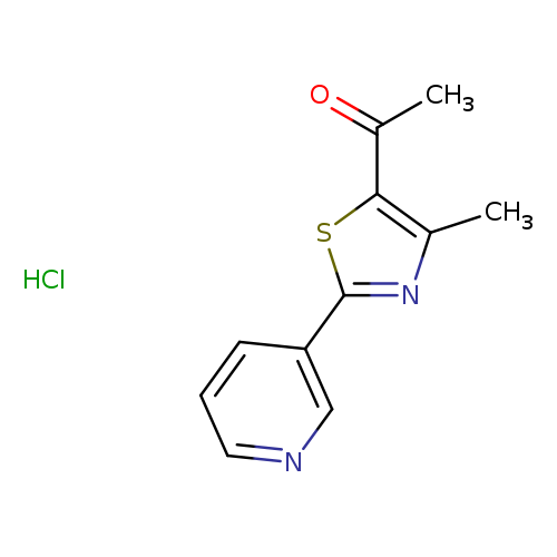 1-[4-methyl-2-(pyridin-3-yl)-1,3-thiazol-5-yl]ethan-1-one hydrochloride