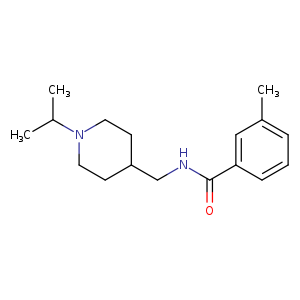 3-methyl-N-{[1-(propan-2-yl)piperidin-4-yl]methyl}benzamide