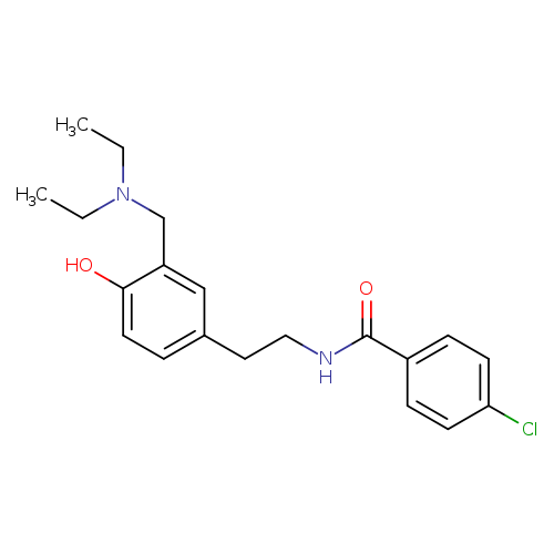 4-chloro-N-(2-{3-[(diethylamino)methyl]-4-hydroxyphenyl}ethyl)benzamide