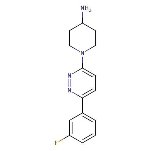 1-[6-(3-Fluorophenyl)pyridazin-3-yl]piperidin-4-amine