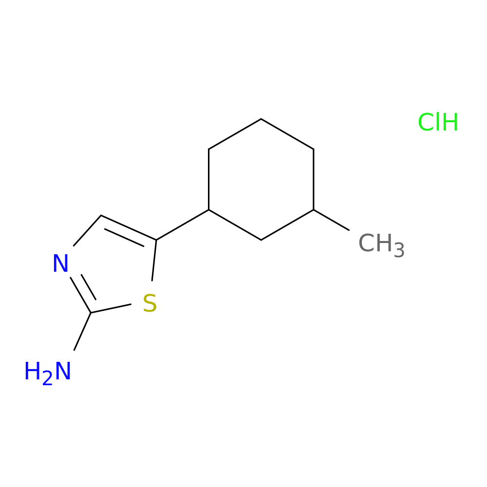 5-(3-methylcyclohexyl)-1,3-thiazol-2-amine hydrochloride