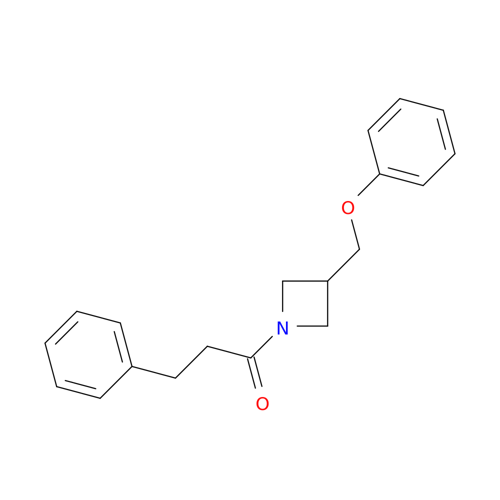 1-[3-(phenoxymethyl)azetidin-1-yl]-3-phenylpropan-1-one