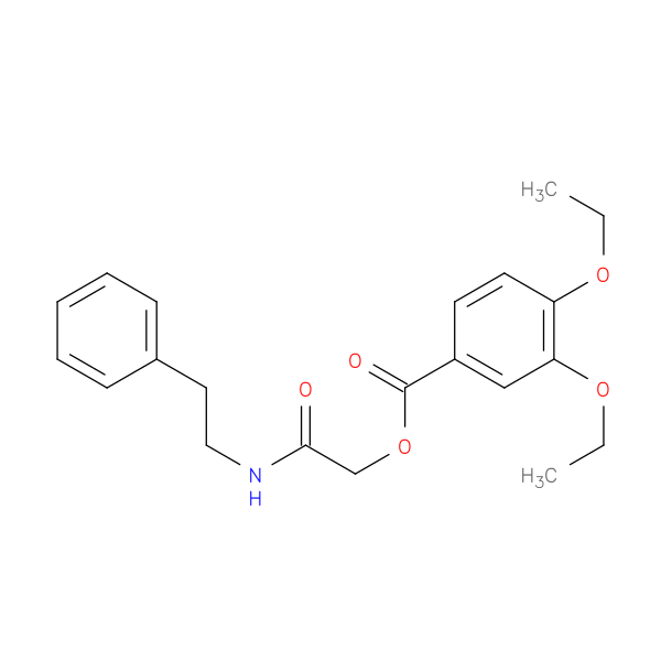 [(2-phenylethyl)carbamoyl]methyl 3,4-diethoxybenzoate