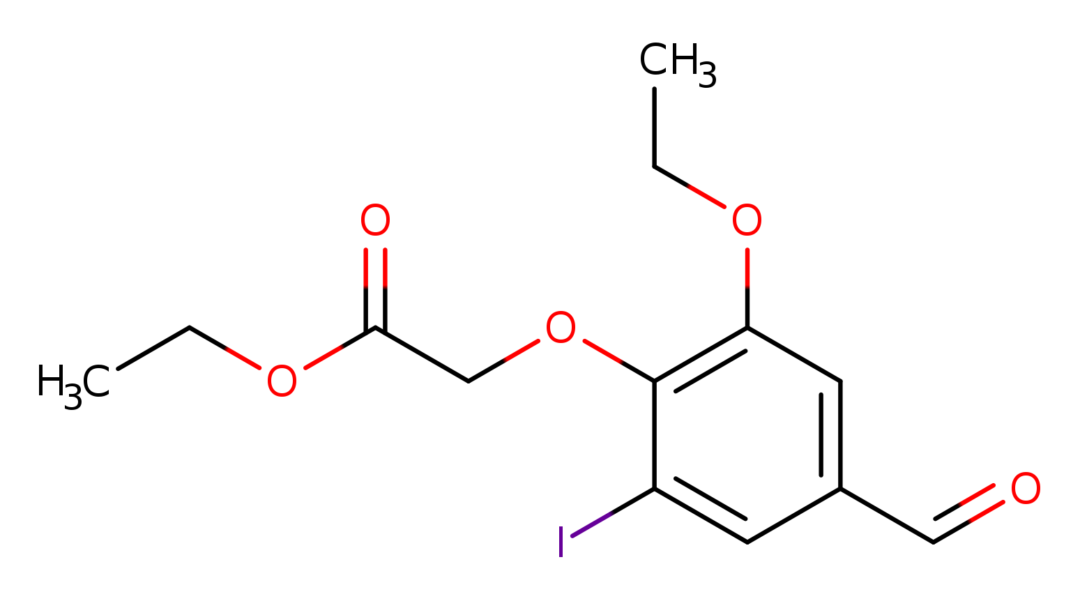ethyl 2-(2-ethoxy-4-formyl-6-iodophenoxy)acetate