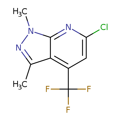 6-chloro-1,3-dimethyl-4-(trifluoromethyl)-1H-pyrazolo[3,4-b]pyridine