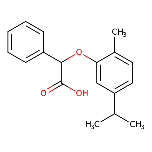 2-[2-methyl-5-(propan-2-yl)phenoxy]-2-phenylacetic acid