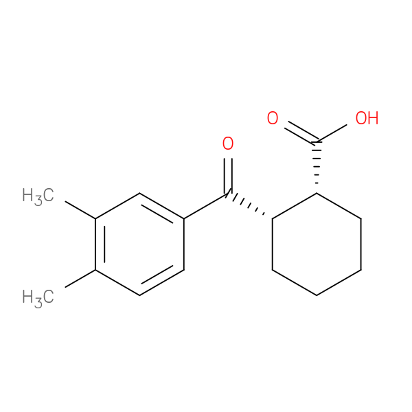 cis-2-(3,4-Dimethylbenzoyl)cyclohexane-1-carboxylic acid