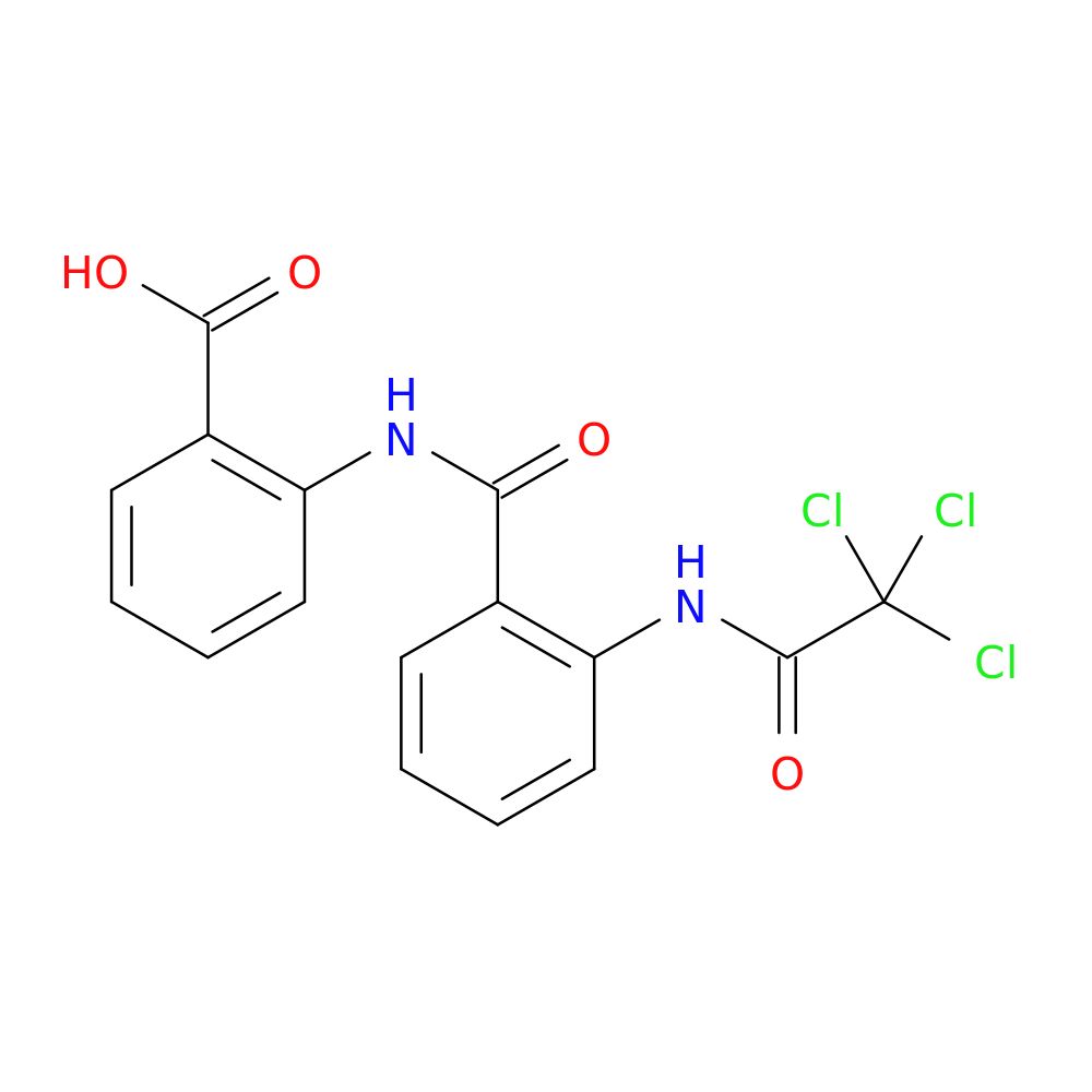 2-[2-(2,2,2-trichloroacetamido)benzamido]benzoic acid