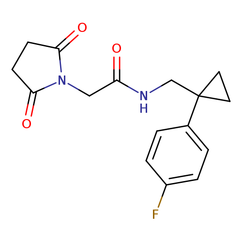 2-(2,5-dioxopyrrolidin-1-yl)-N-{[1-(4-fluorophenyl)cyclopropyl]methyl}acetamide