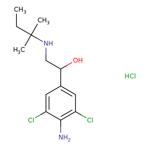 1-(4-AMINO-3,5-DICHLORO-PHENYL)-2-(1,1-DIMETHYL-PROPYLAMINO)-ETHANOL HYDROCHLORIDE