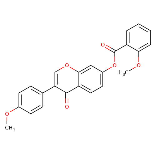 3-(4-methoxyphenyl)-4-oxo-4H-chromen-7-yl 2-methoxybenzoate