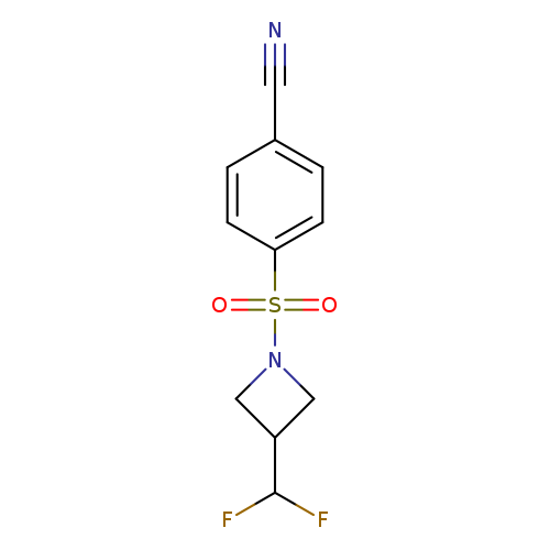 4-{[3-(difluoromethyl)azetidin-1-yl]sulfonyl}benzonitrile