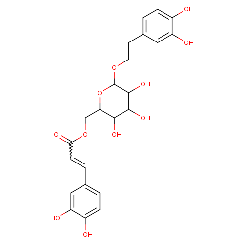 ((2R,3S,4S,5R,6R)-6-(3,4-Dihydroxyphenethoxy)-3,4,5-trihydroxytetrahydro-2H-pyran-2-yl)methyl (E)-3-(3,4-dihydroxyphenyl)acrylate