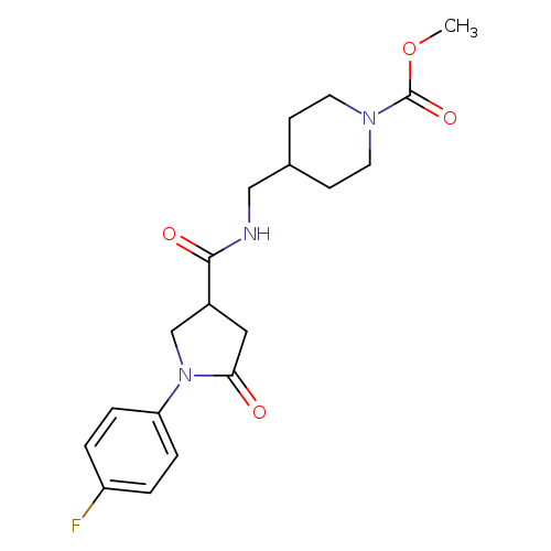 methyl 4-({[1-(4-fluorophenyl)-5-oxopyrrolidin-3-yl]formamido}methyl)piperidine-1-carboxylate