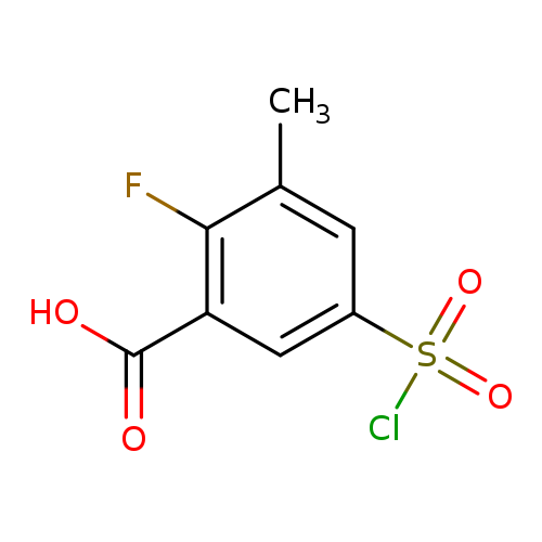 5-(Chlorosulfonyl)-2-fluoro-3-methylbenzoic acid