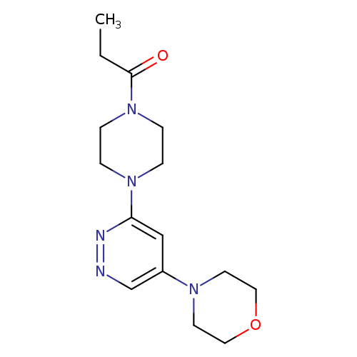 1-{4-[5-(morpholin-4-yl)pyridazin-3-yl]piperazin-1-yl}propan-1-one