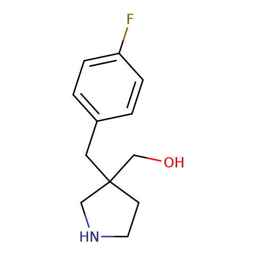 {3-[(4-fluorophenyl)methyl]pyrrolidin-3-yl}methanol