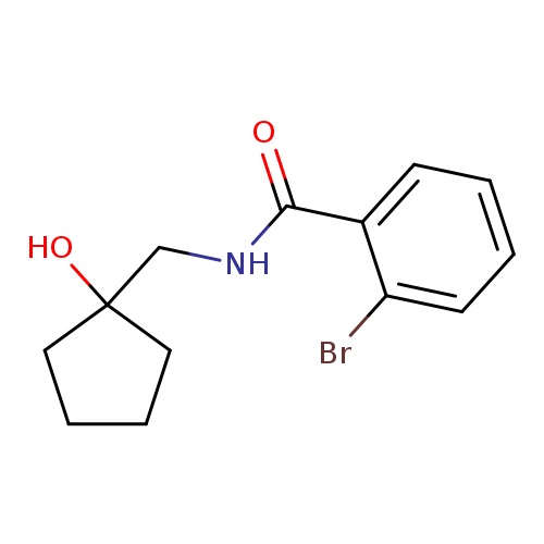 2-bromo-N-[(1-hydroxycyclopentyl)methyl]benzamide