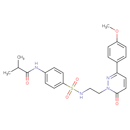 N-[4-({2-[3-(4-methoxyphenyl)-6-oxo-1,6-dihydropyridazin-1-yl]ethyl}sulfamoyl)phenyl]-2-methylpropanamide