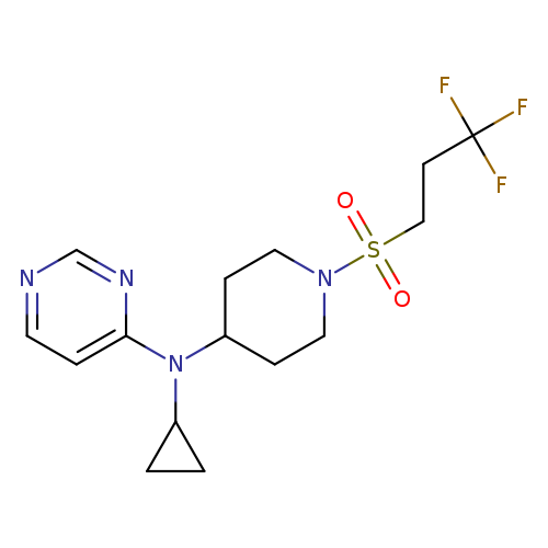 N-cyclopropyl-N-[1-(3,3,3-trifluoropropanesulfonyl)piperidin-4-yl]pyrimidin-4-amine