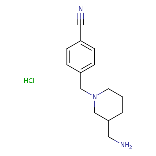 4-(3-Aminomethyl-piperidin-1-ylmethyl)-benzonitrile hydrochloride