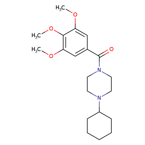 4-Cyclohexyl-1-piperazinyl(3,4,5-trimethoxyphenyl) ketone