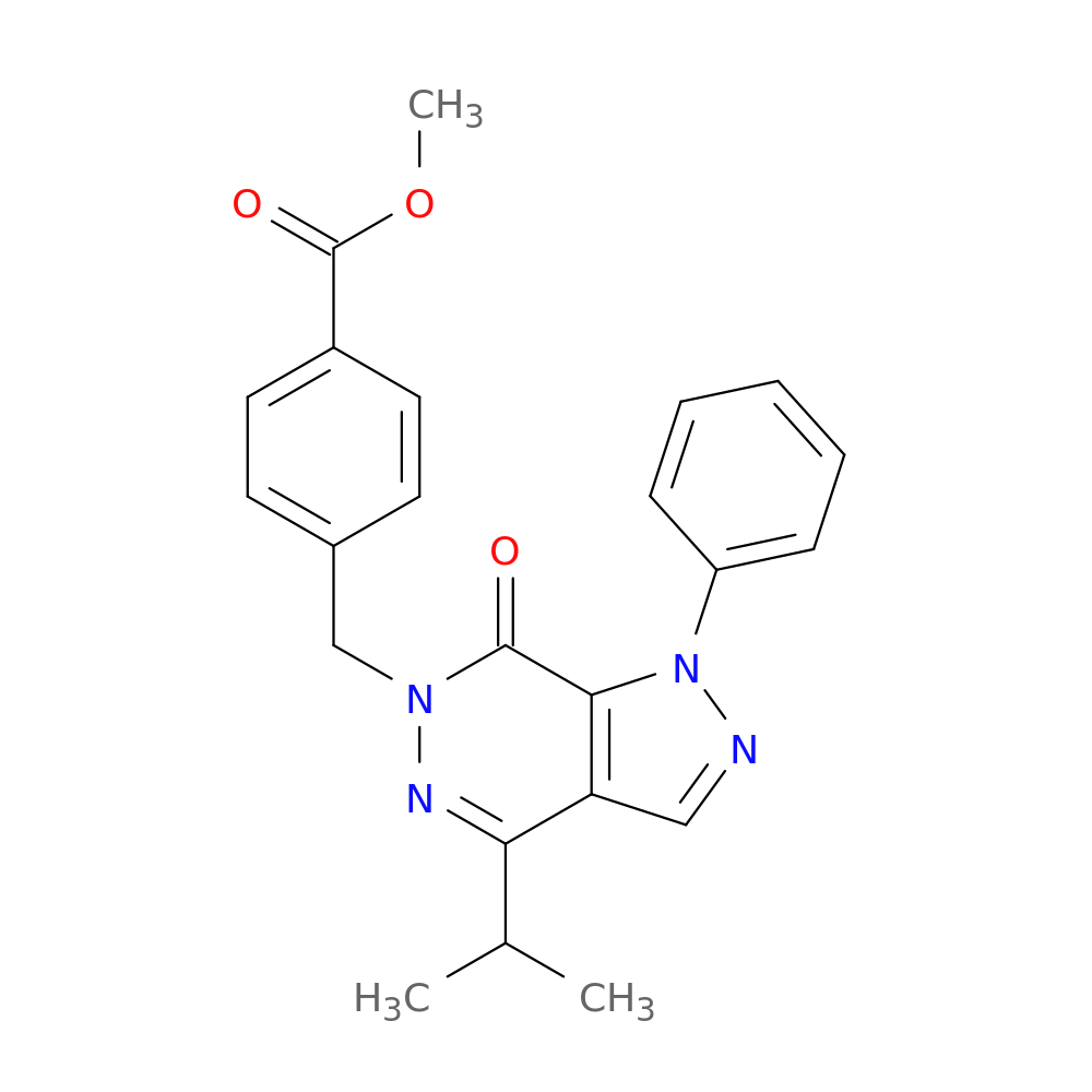 methyl 4-{[7-oxo-1-phenyl-4-(propan-2-yl)-1H,6H,7H-pyrazolo[3,4-d]pyridazin-6-yl]methyl}benzoate