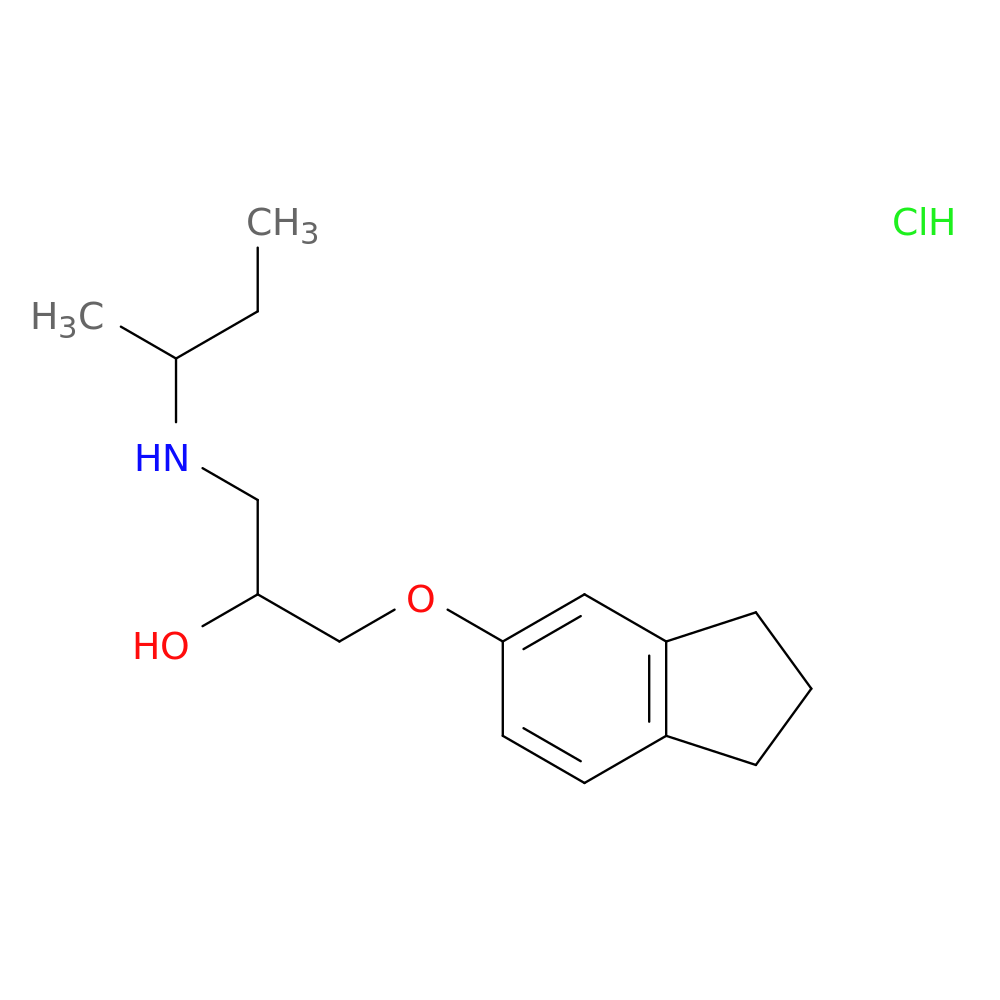 1-(Sec-butylamino)-3-(2,3-dihydro-1h-inden-5-yloxy)-2-propanol hydrochloride