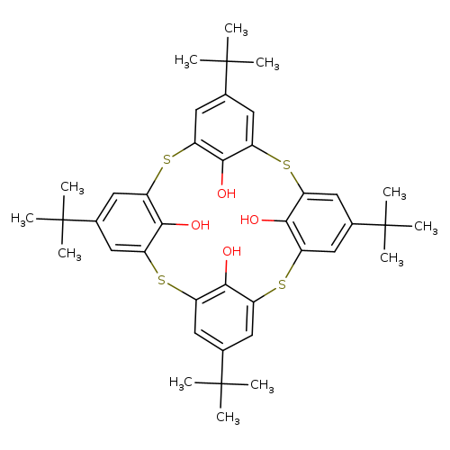 2,8,14,20-Tetrathiapentacyclo[19.3.1.13,7.19,13.115,19]octacosa-1(25),3,5,7(28),9,11,13(27),15,17,19(26),21,23-dodecaene-25,26,27,28-tetrol, 5,11,17,23-tetrakis(1,1-dimethylethyl)-