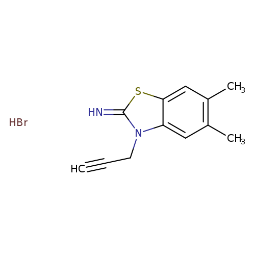 5,6-Dimethyl-3-(prop-2-yn-1-yl)benzo[d]thiazol-2(3H)-imine hydrobromide