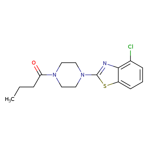 1-[4-(4-chloro-1,3-benzothiazol-2-yl)piperazin-1-yl]butan-1-one