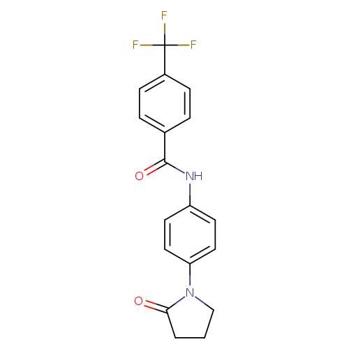N-[4-(2-oxopyrrolidin-1-yl)phenyl]-4-(trifluoromethyl)benzamide